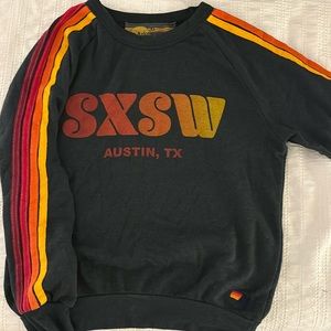 Aviator striped sweatshirt